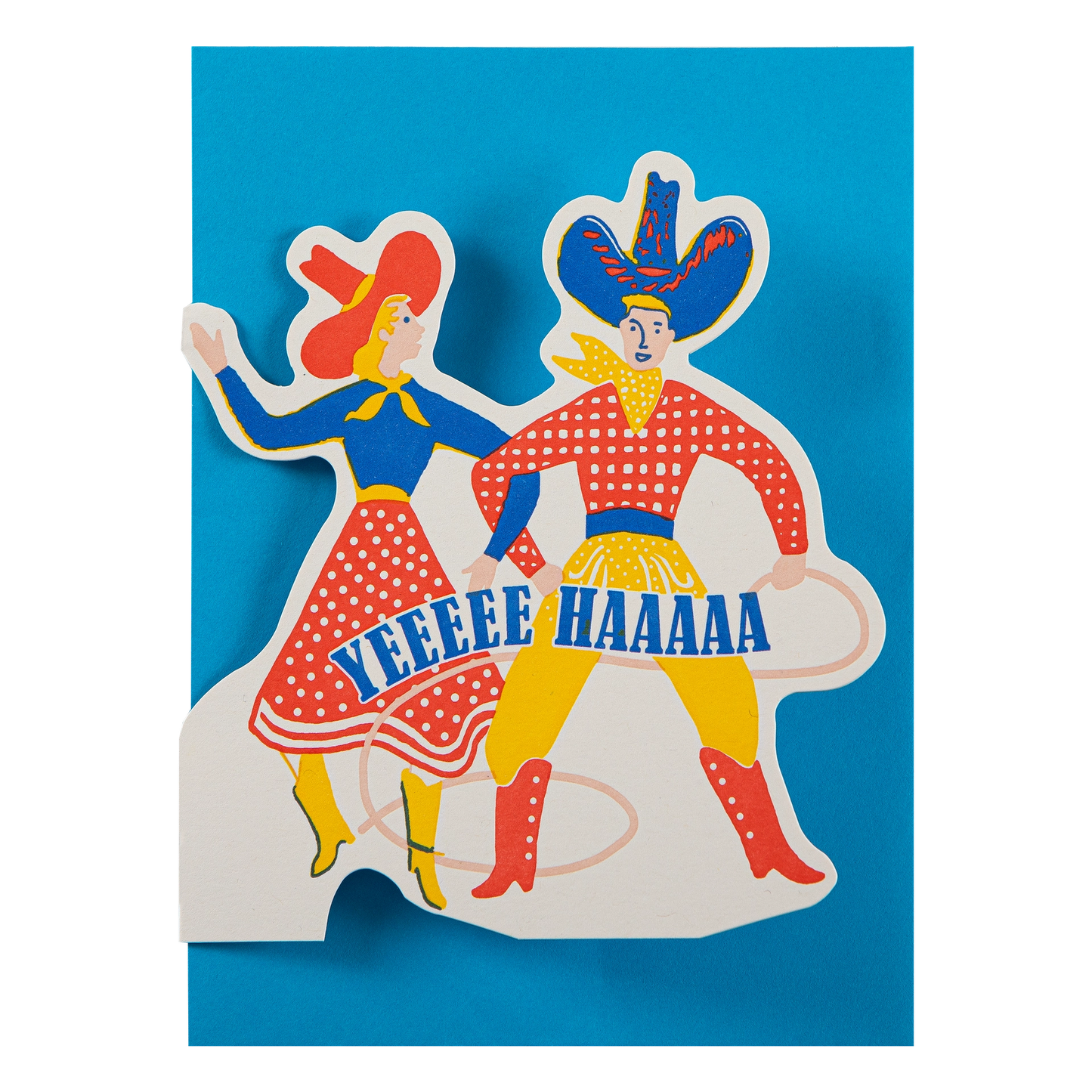 Yeeeee Haaaaa! | Letterpress Greeting Card