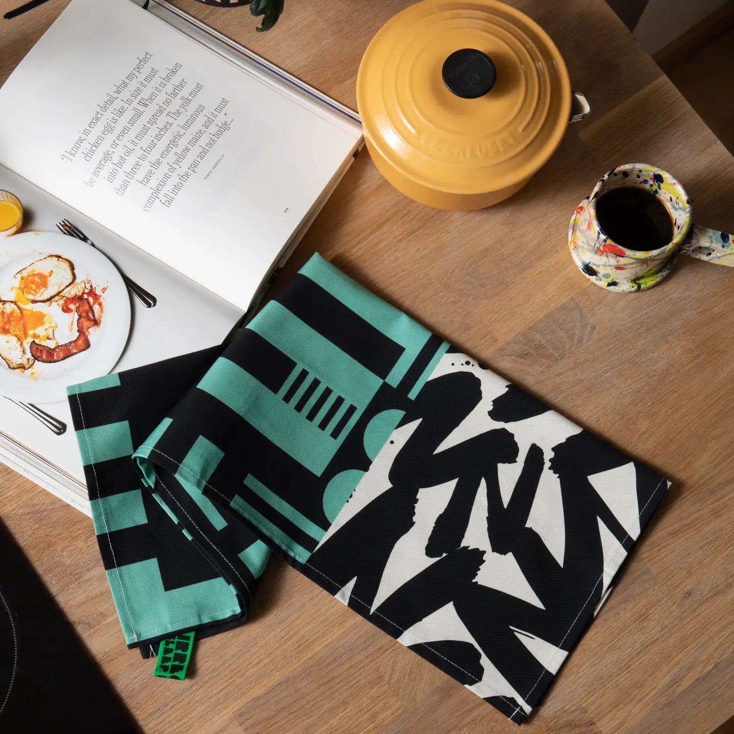 Cool Mint | Irregular Sleep Pattern Organic Cotton Tea Towel