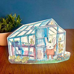 Greenhouse Cut-out | Greeting Card