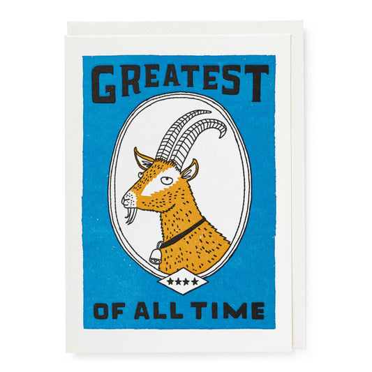 Greatest Of All Time | Letterpress Greeting Card