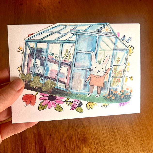 Greenhouse Cut-out | Greeting Card