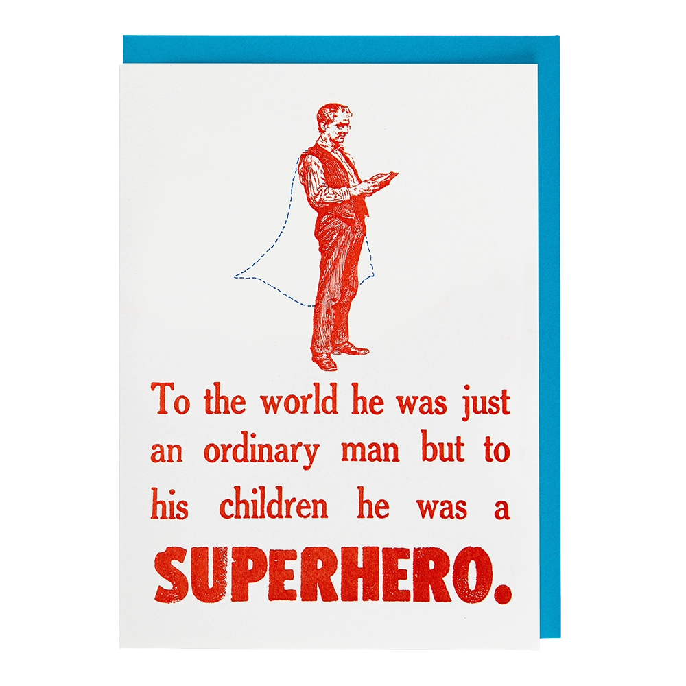 Superhero | Letterpress Greeting Card