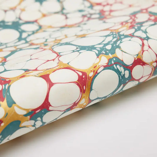 Bubbles Festive Mix | Paper Mirchi Hand Marbled Wrapping Paper