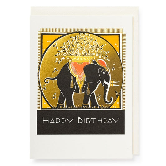 Parisian Elephant | Letterpress Greeting Card