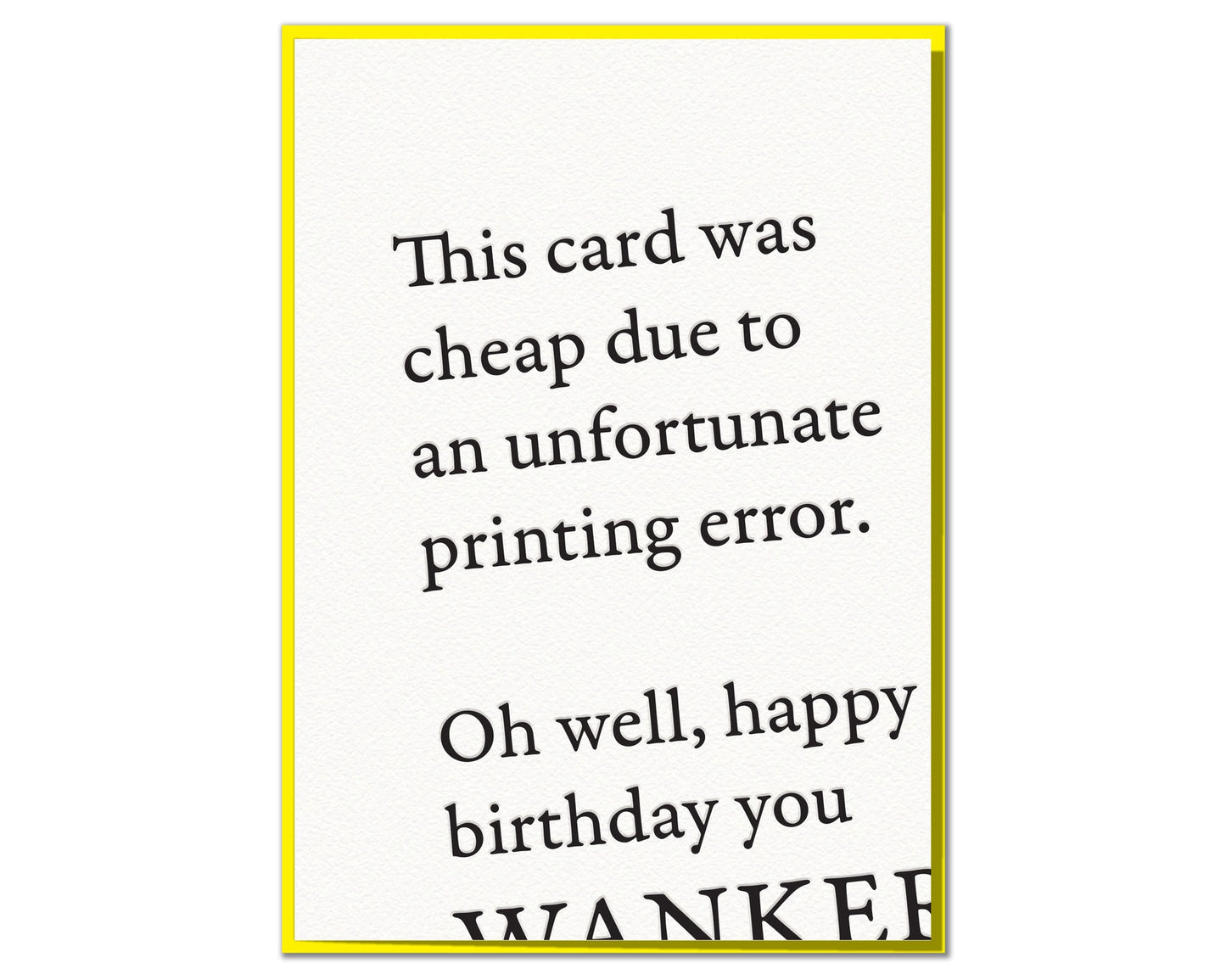 Printing Error | Greeting Card