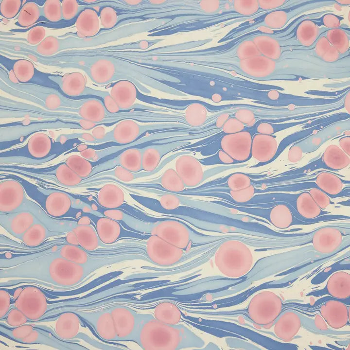 Cosmos Hydrangea | Paper Mirchi Hand Marbled Wrapping Paper