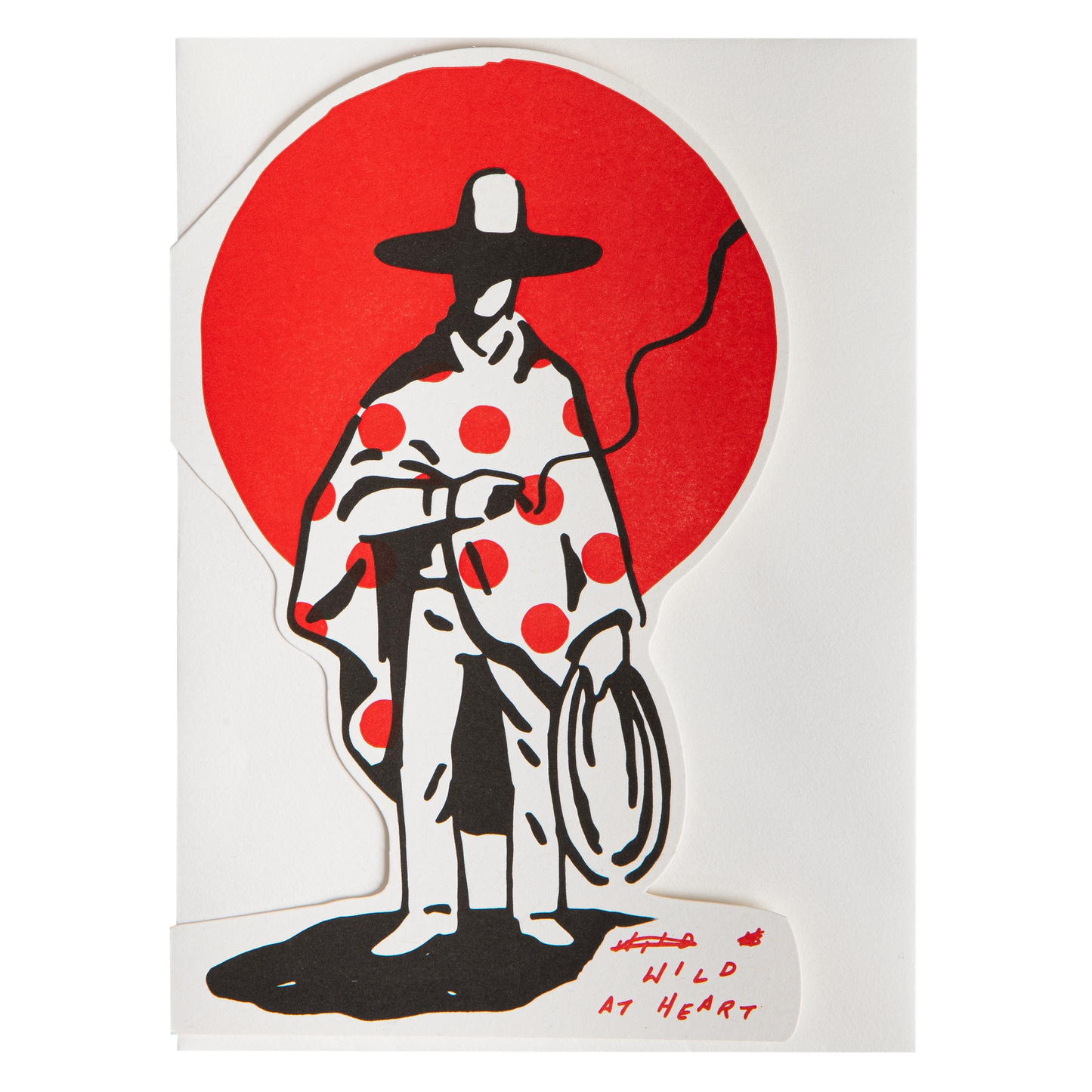 Wild At Heart Cowboy | Letterpress Greeting Card