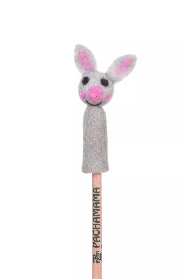 Hand Felted Rabbit | Pencil Topper