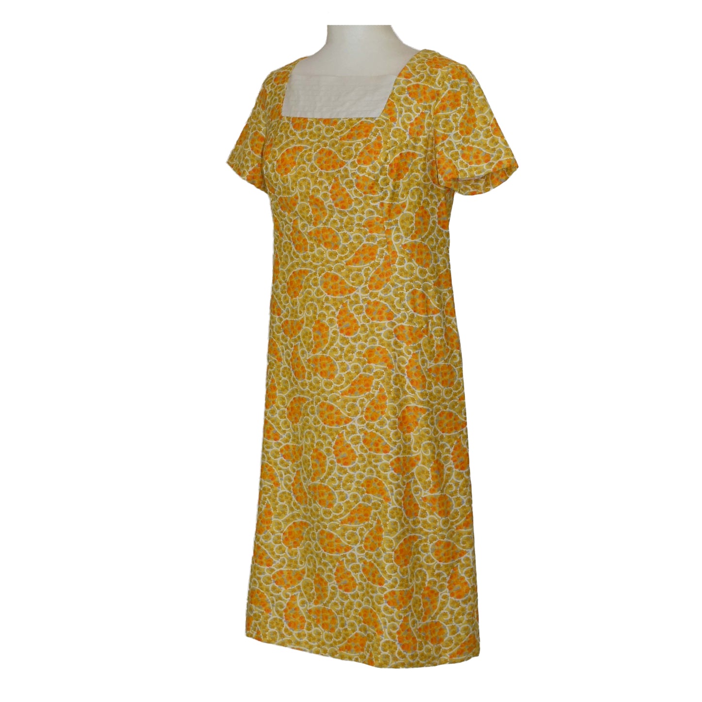 1960’s Orange Floral Shift Dress | Vintage