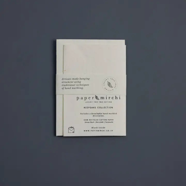 Flower Pastel Punch | Paper Mirchi Keepsake Ornament Greeting Card