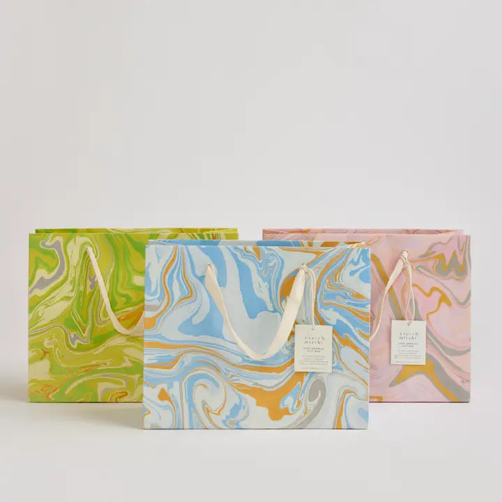 Paper Mirchi Pastel Marble | Tree-Free Gift Bag