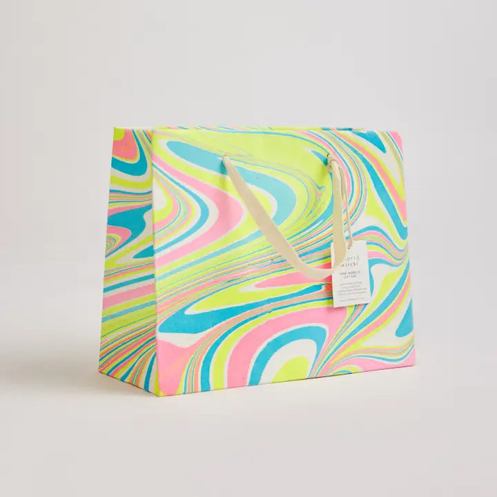 Paper Mirchi Neon Marble | Tree-Free Gift Bag
