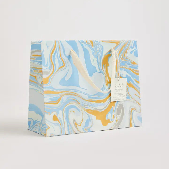 Paper Mirchi Pastel Marble | Tree-Free Gift Bag