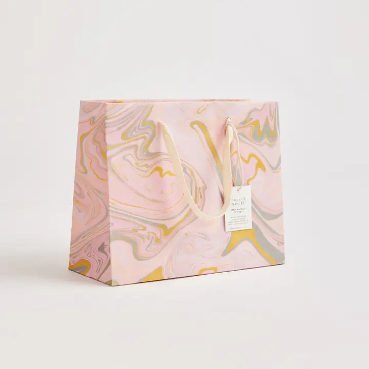 Paper Mirchi Pastel Marble | Tree-Free Gift Bag
