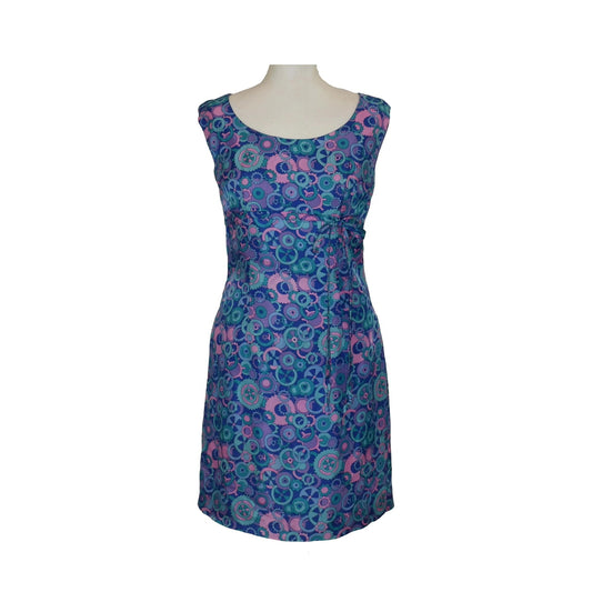 1960’s Novelty Cog And Gears Print Wiggle Dress | Vintage