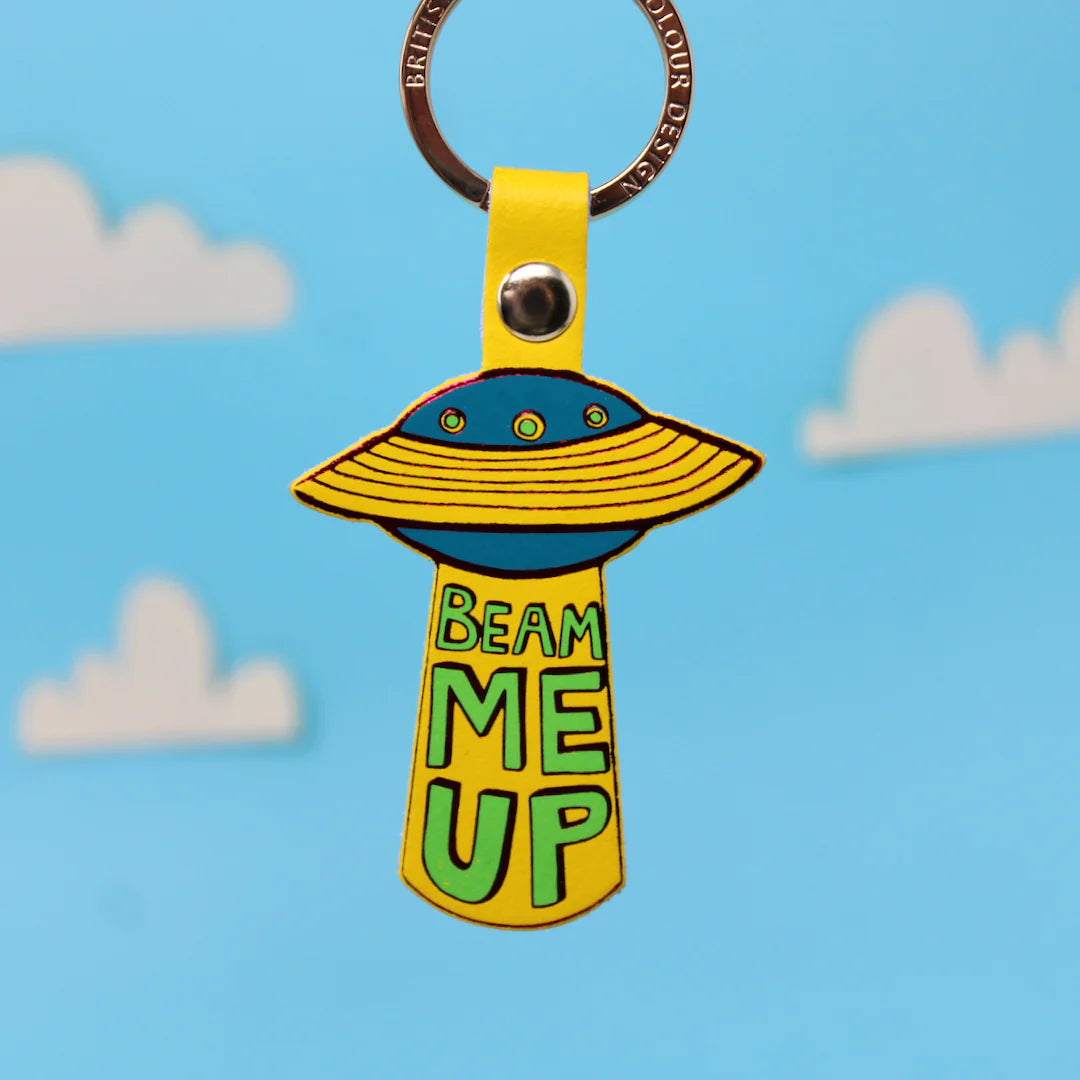 UFO | Leather Keyring