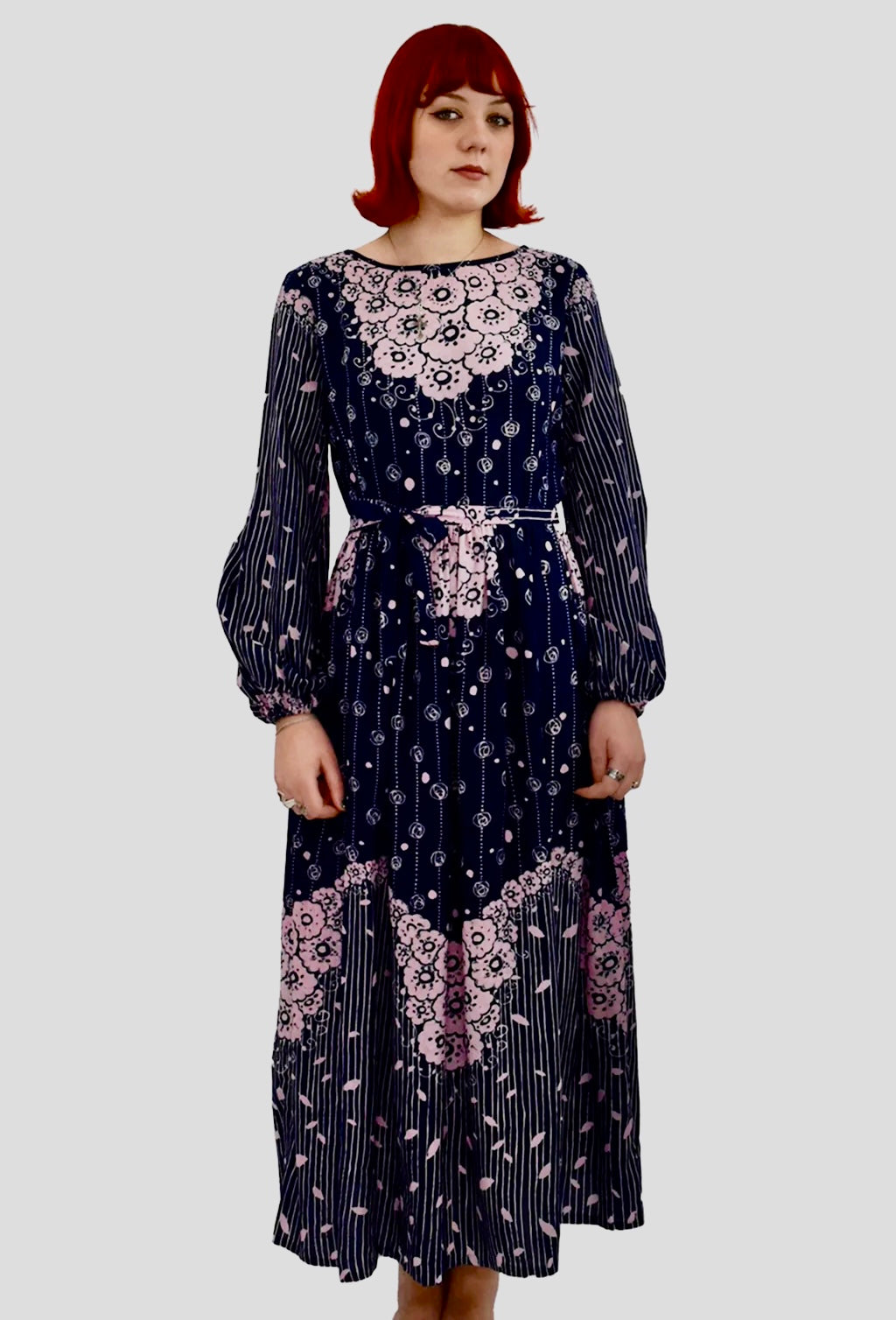 1970’s Mick Jeunesse Floral Maxi Dress | Vintage
