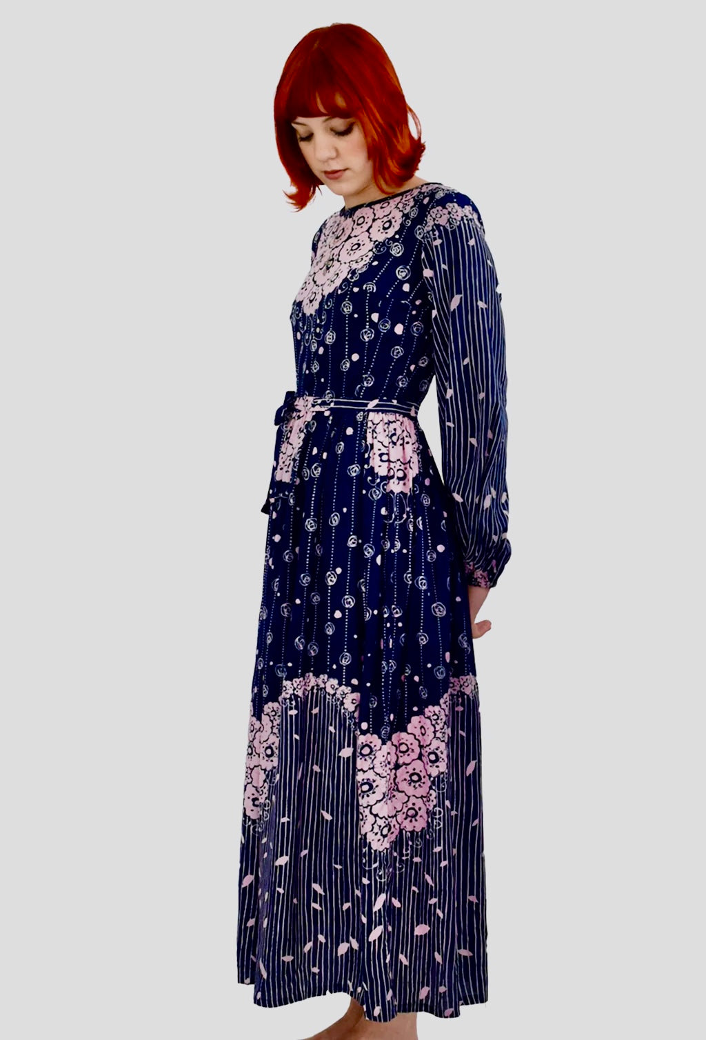 1970’s Mick Jeunesse Floral Maxi Dress | Vintage