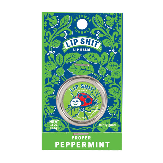 Blue Q lip shit peppermint lip blam