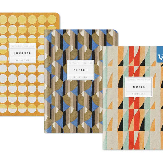 V&A Geometric Premium Stitched | Notebook Set