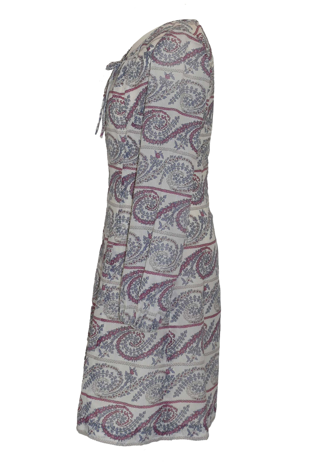 1970's Cotton Dress With Bell Sleeves | Vintage