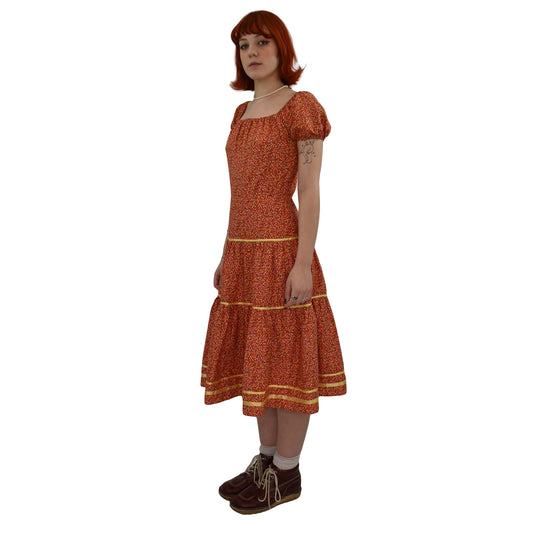 1970’s Betty Barclay Red Floral Dress | Vintage
