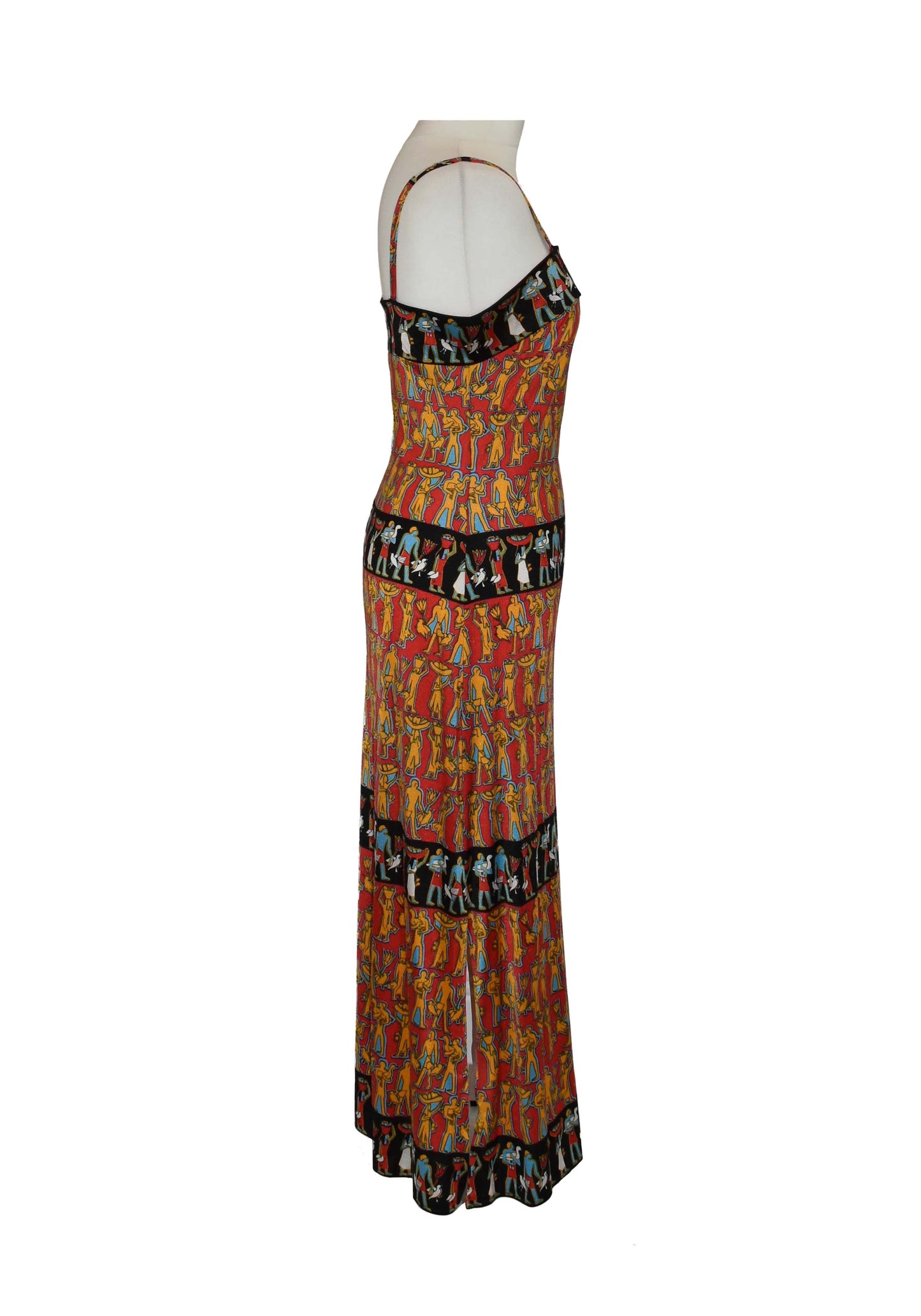 1990’s Egyptian Hieroglyphic Print Slip Dress | Vintage
