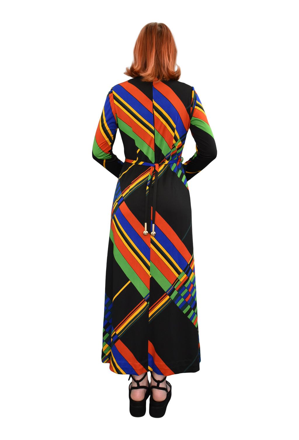 1970's Geometric Print Dress | Vintage