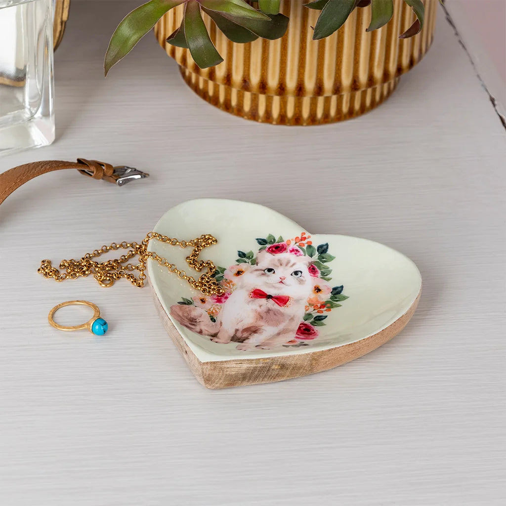 Cat | Heart Trinket Dish