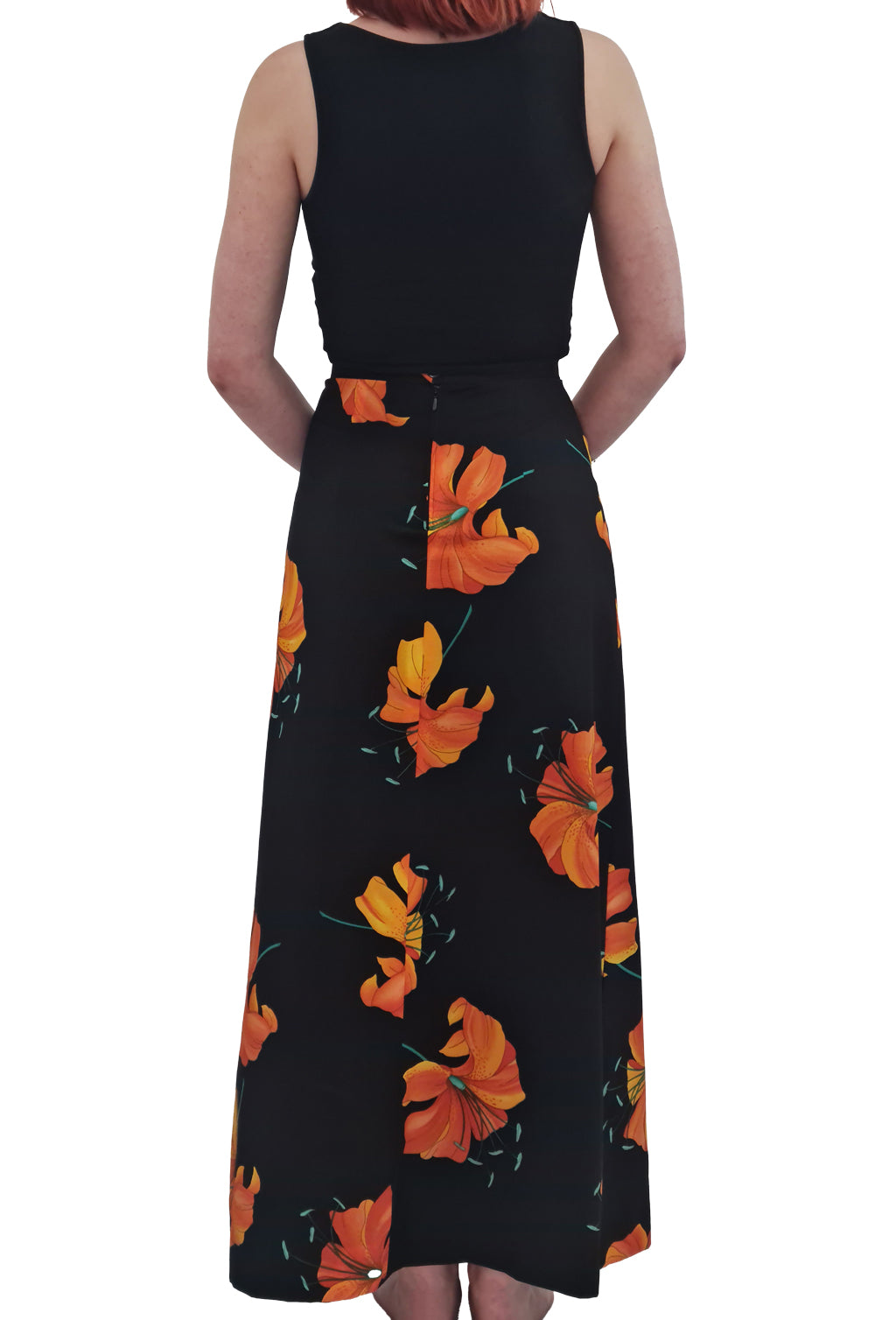 1970's Hibiscus Print Maxi Skirt | Vintage
