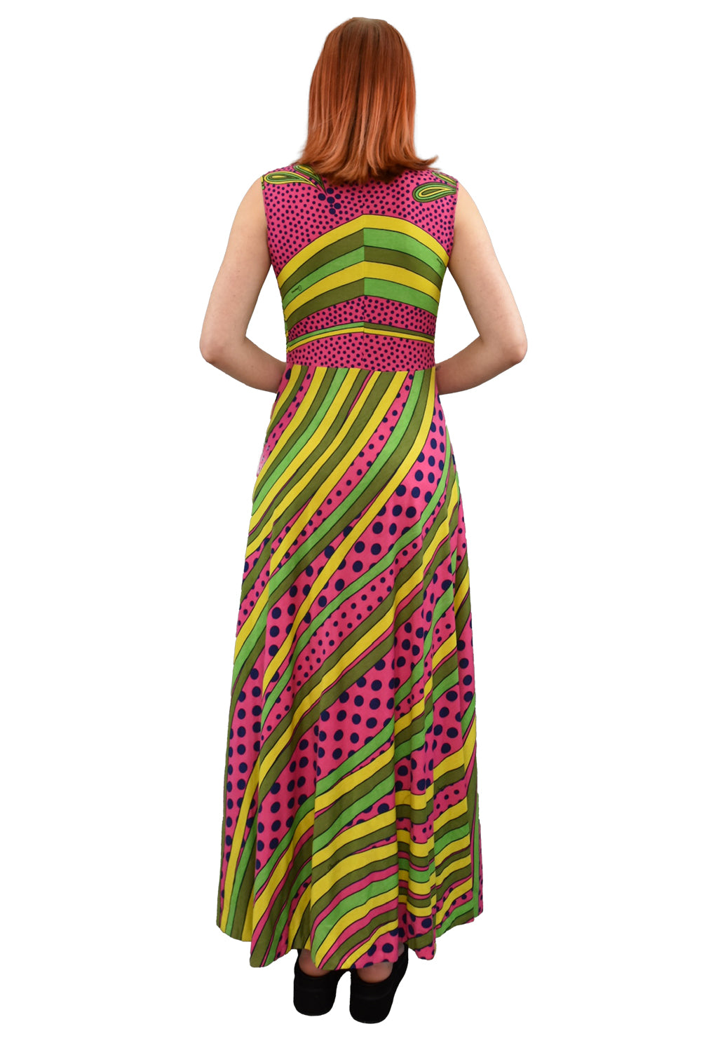 1970’s Armonia Graphic Print Maxi Dress | Vintage