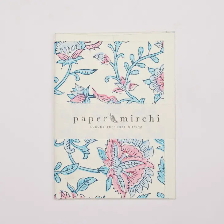 Flora Sky | Paper Mirchi Block Printed Greeting Card