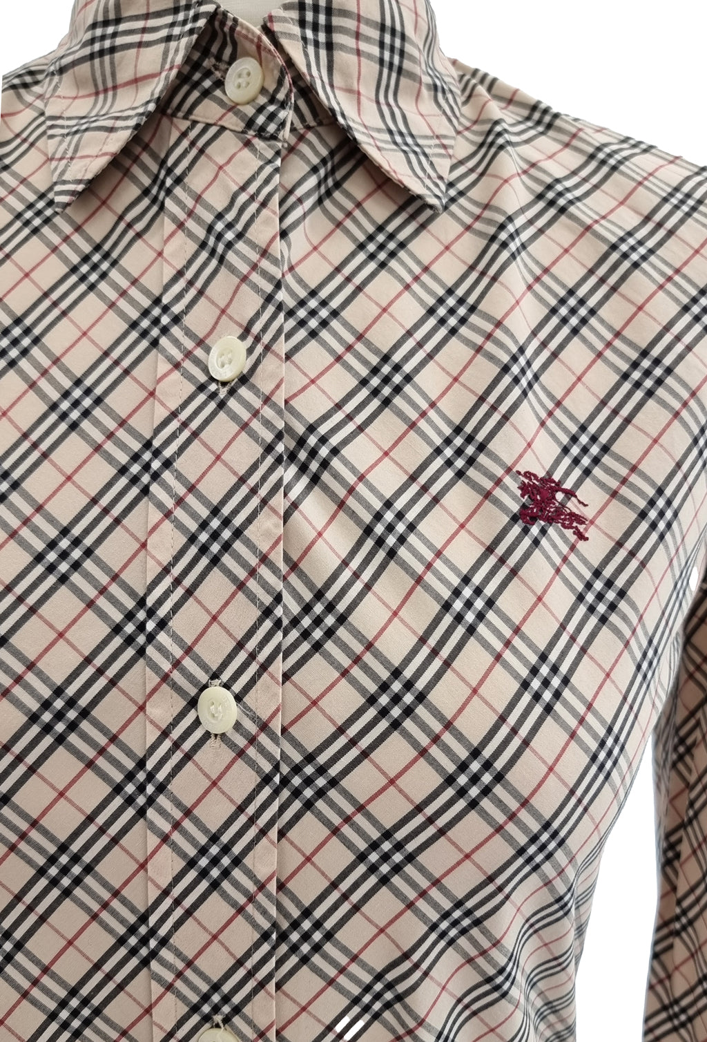 Y2K Burberry Nova Check Women’s Fit Shirt | Preloved