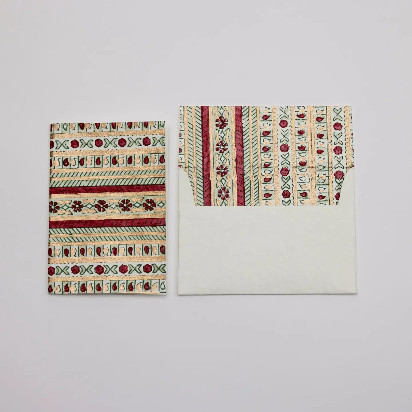 Gc Benares Festive | Paper Mirchi Block Printed Greeting Card