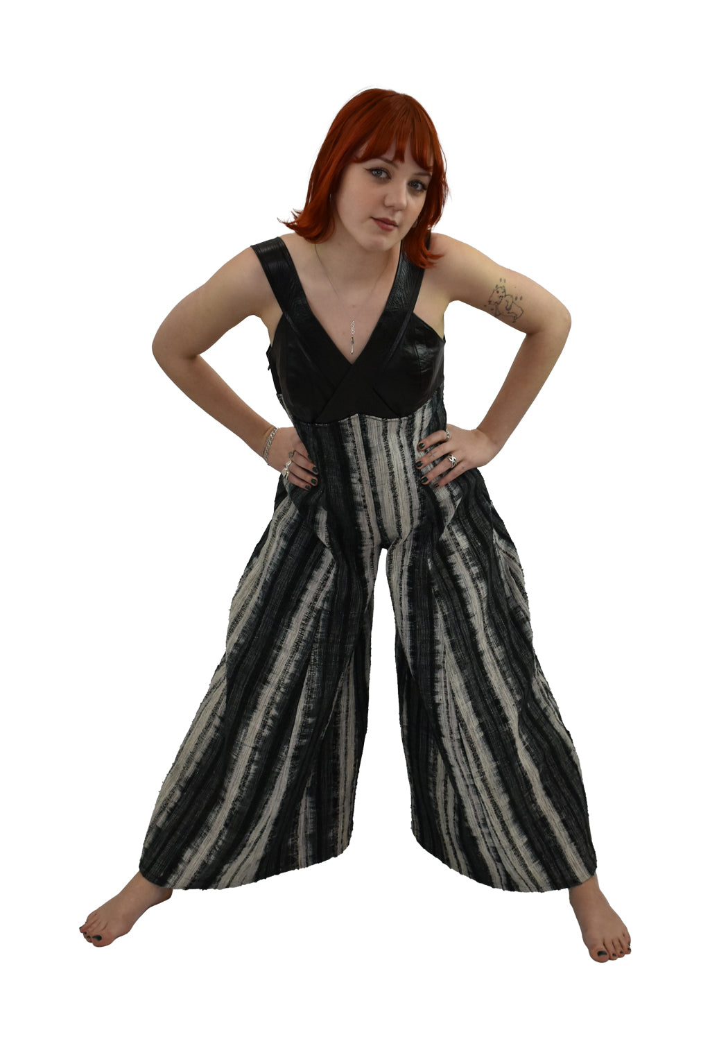 Leather And Tapestry Jumpsuit | Vintage