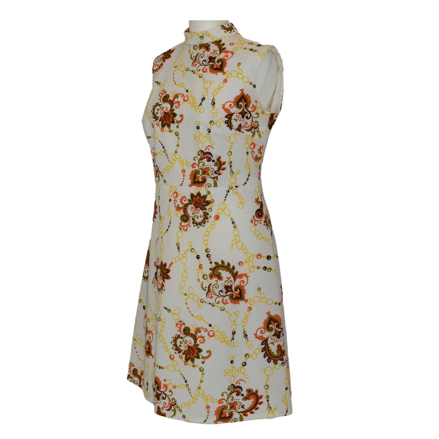 1960’s High Neck Floral Print Shift Dress | Vintage