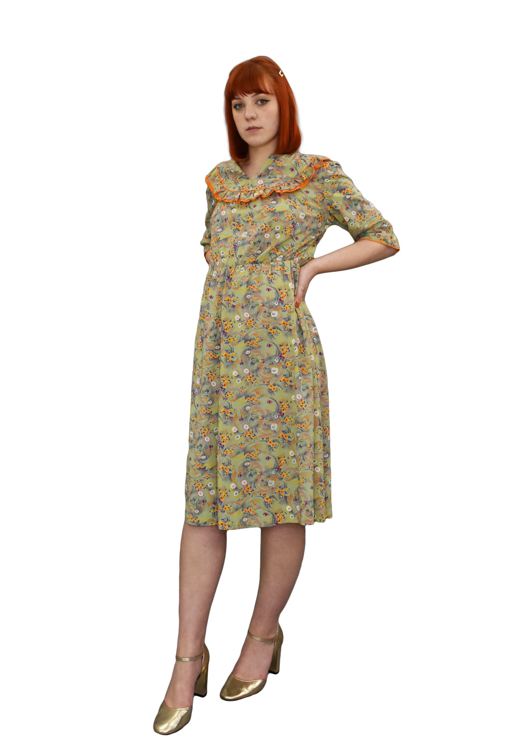 1930’s Floral Day Dress | Vintage