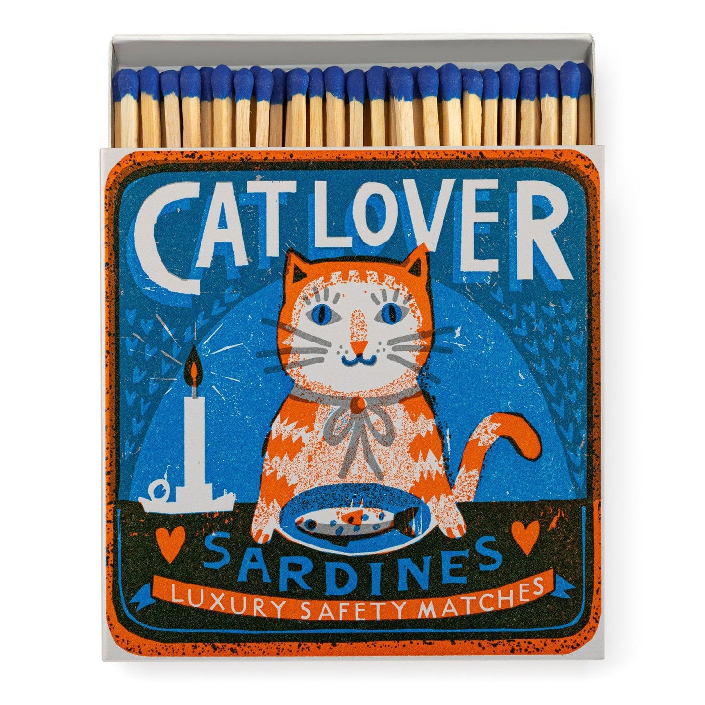 Cat Lover Sardines | Letterpress Print Matches