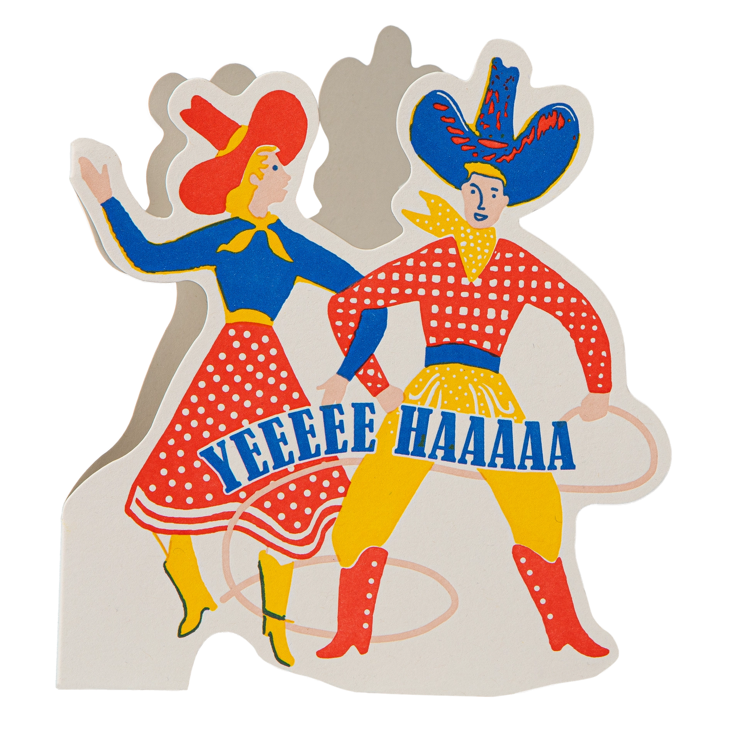 Yeeeee Haaaaa!  | Letterpress Greeting Card