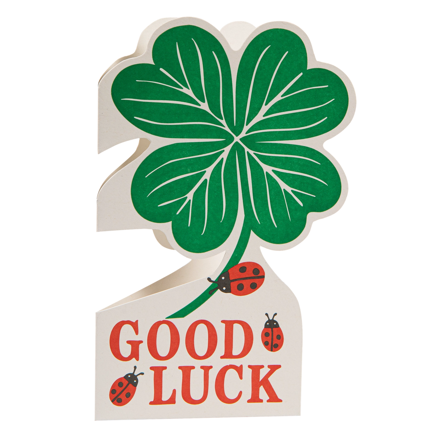 Good Luck Clover | Letterpress Greeting Card