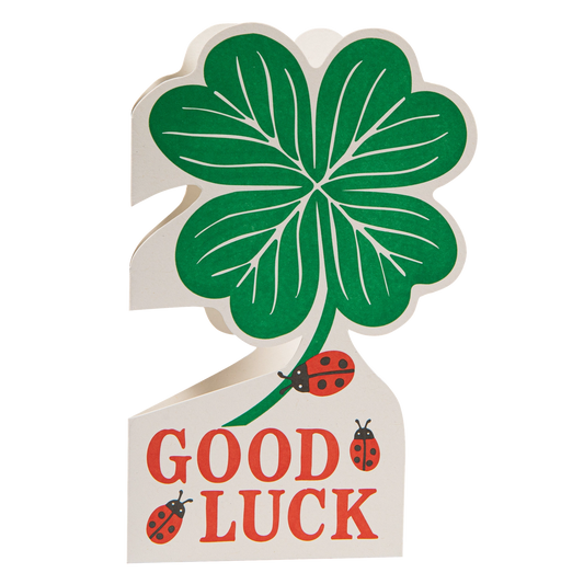 Good Luck Clover | Letterpress Greeting Card