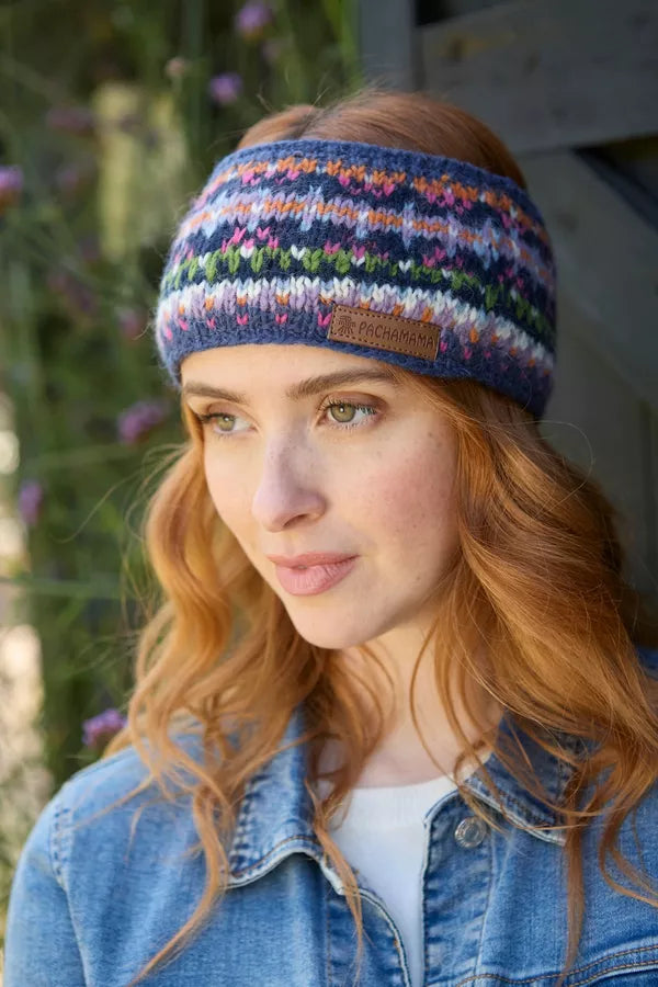 Pachamama Fairtrade Iona Denim | Woollen Headband