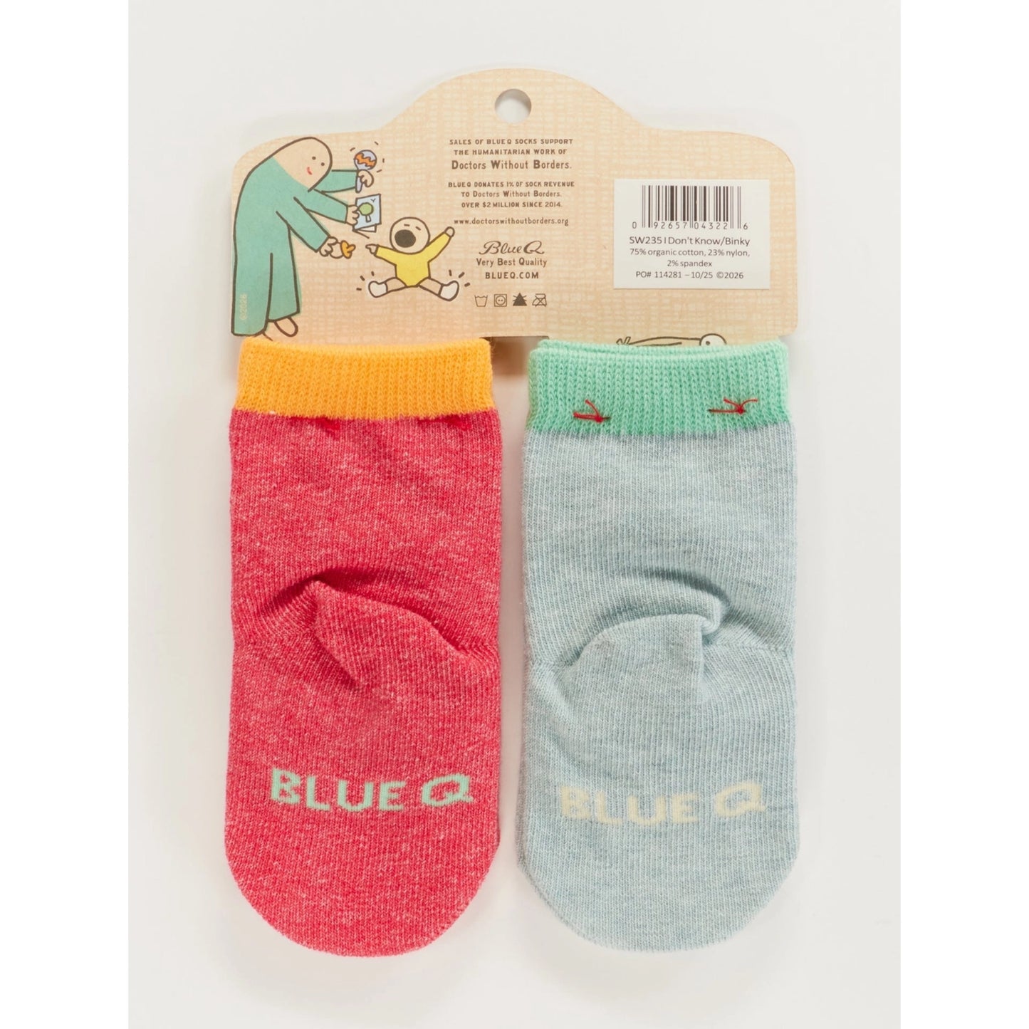 I Don’t Know What I Want | Blue Q Organic Cotton Baby Socks