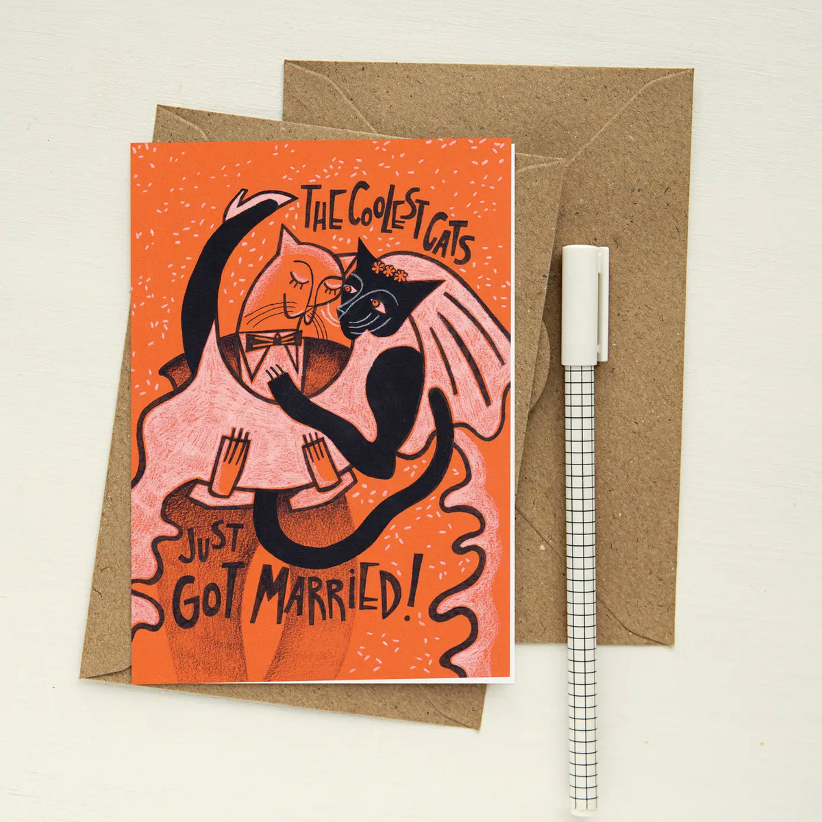 The Coolest Cats Got Married | Greeting Card