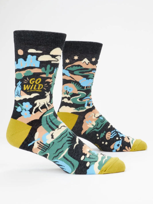 Go Wild | Blue Q Men’s Socks