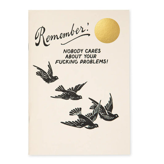 Remember | Archivist Letterpress Notebook