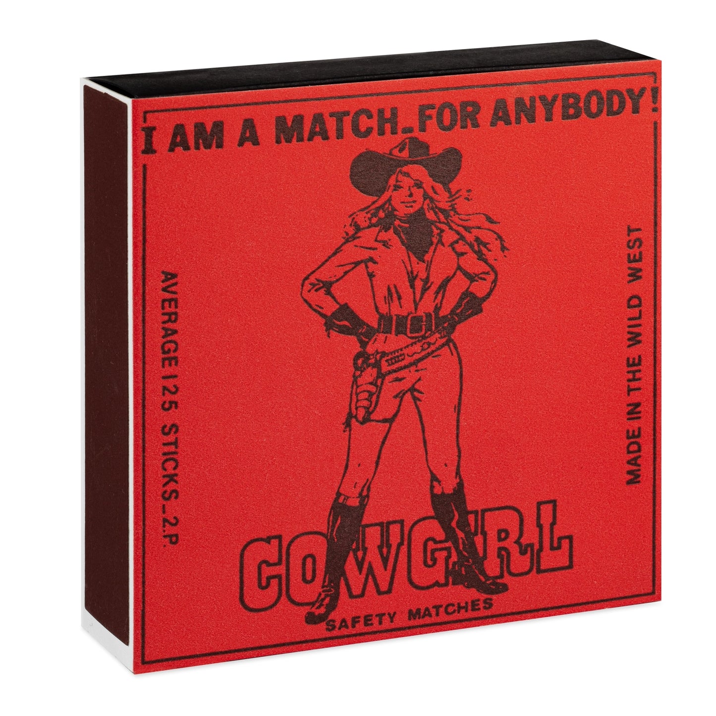 Cowgirl | Letterpress Print Safety Matches