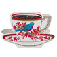 Birdy Teacup  | Letterpress Greeting Card