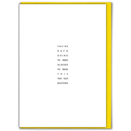 Defo Going To Need Glasses | Greeting Card