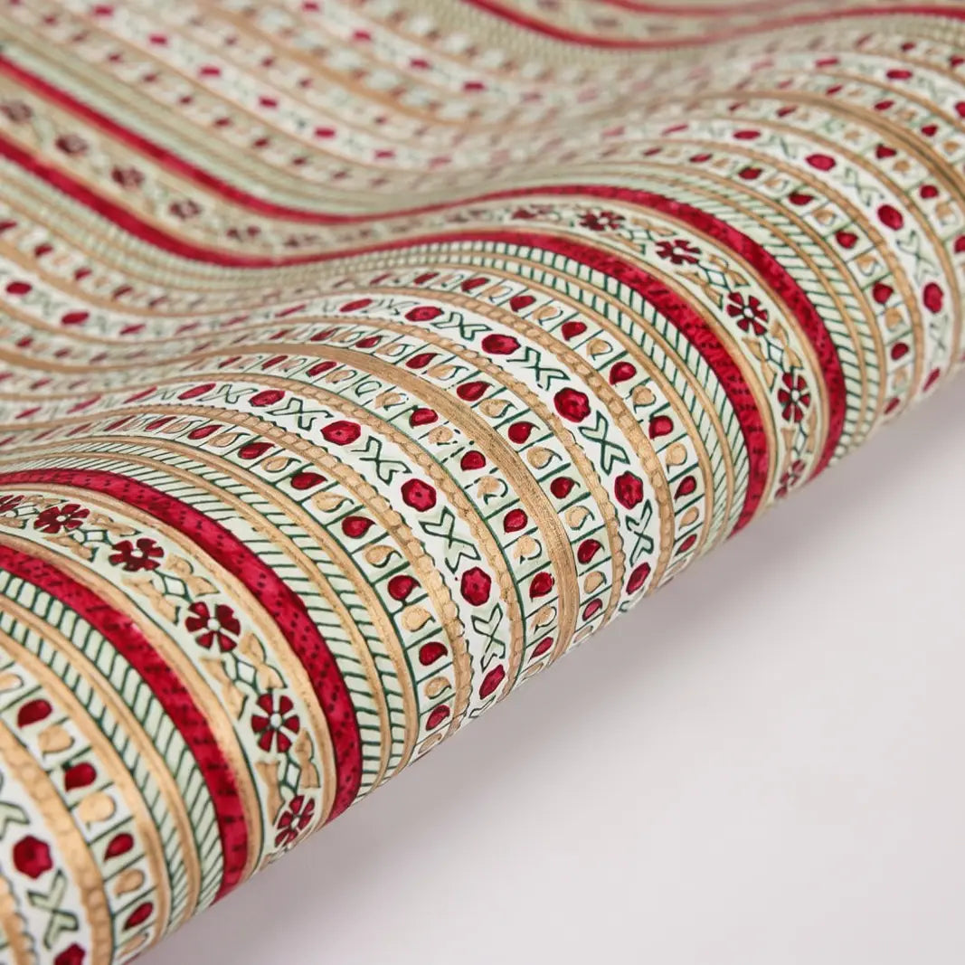 Benares Festive Mix | Paper Mirchi Hand Blocked Wrapping Paper